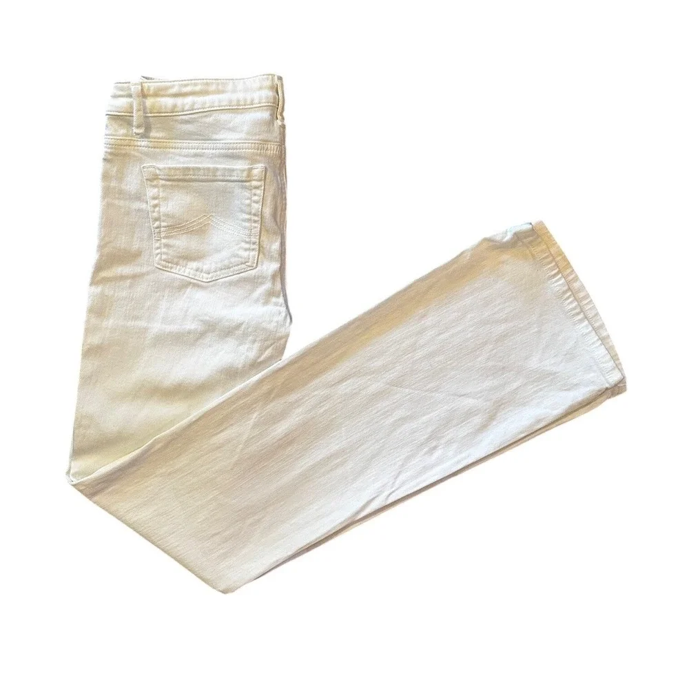 Michael Kors Womens White Flare Leg Denim Jeans Size 4 - Picture 2 of 4